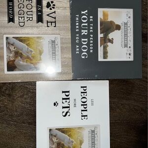 Target Dog-Themed Photo Frame Set - Brown, Black, White